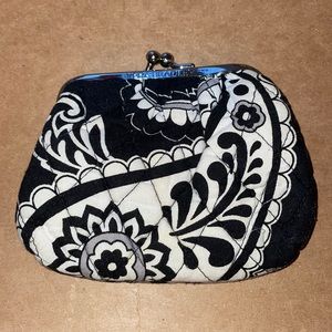 Vera Bradley coin wallet in Midnight Paisley
